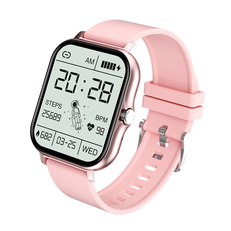 

Full Touch Bluetooth Fitness Tracker Sport Smart Watch 1.69'' Music Control Function SmartWatch Female Watches Black Electronic