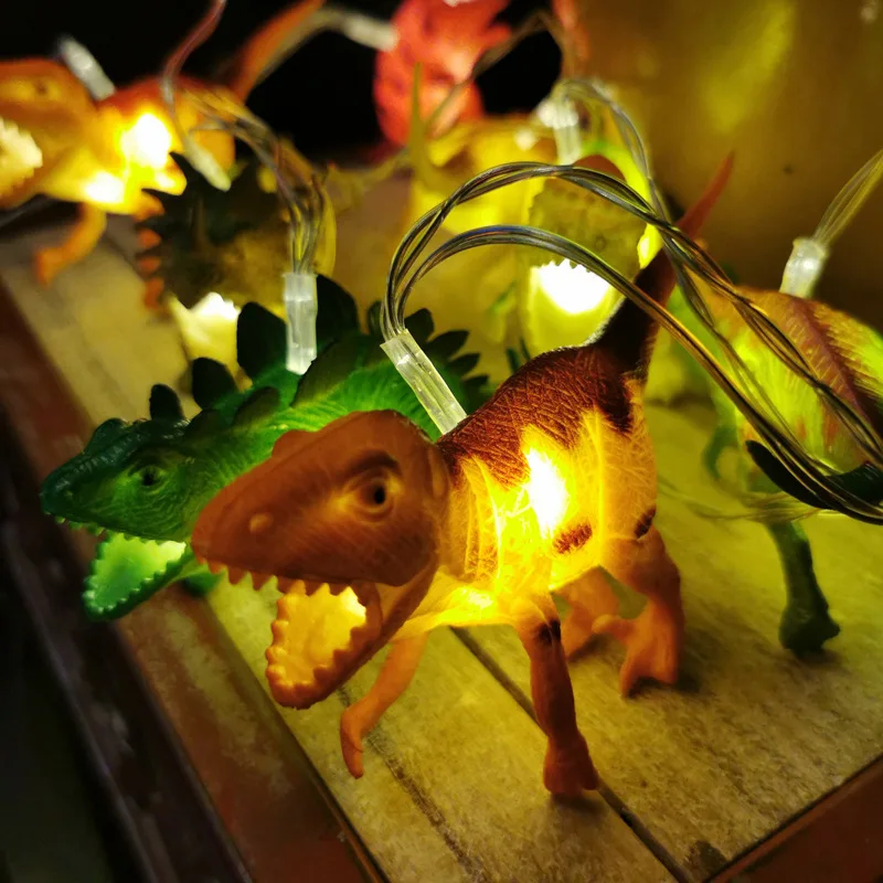 

10 LED Dinosaur String Light For Kids Christmas Fairy Lights Children'S Room Lights Party Gift Jurassic World Decor String Light