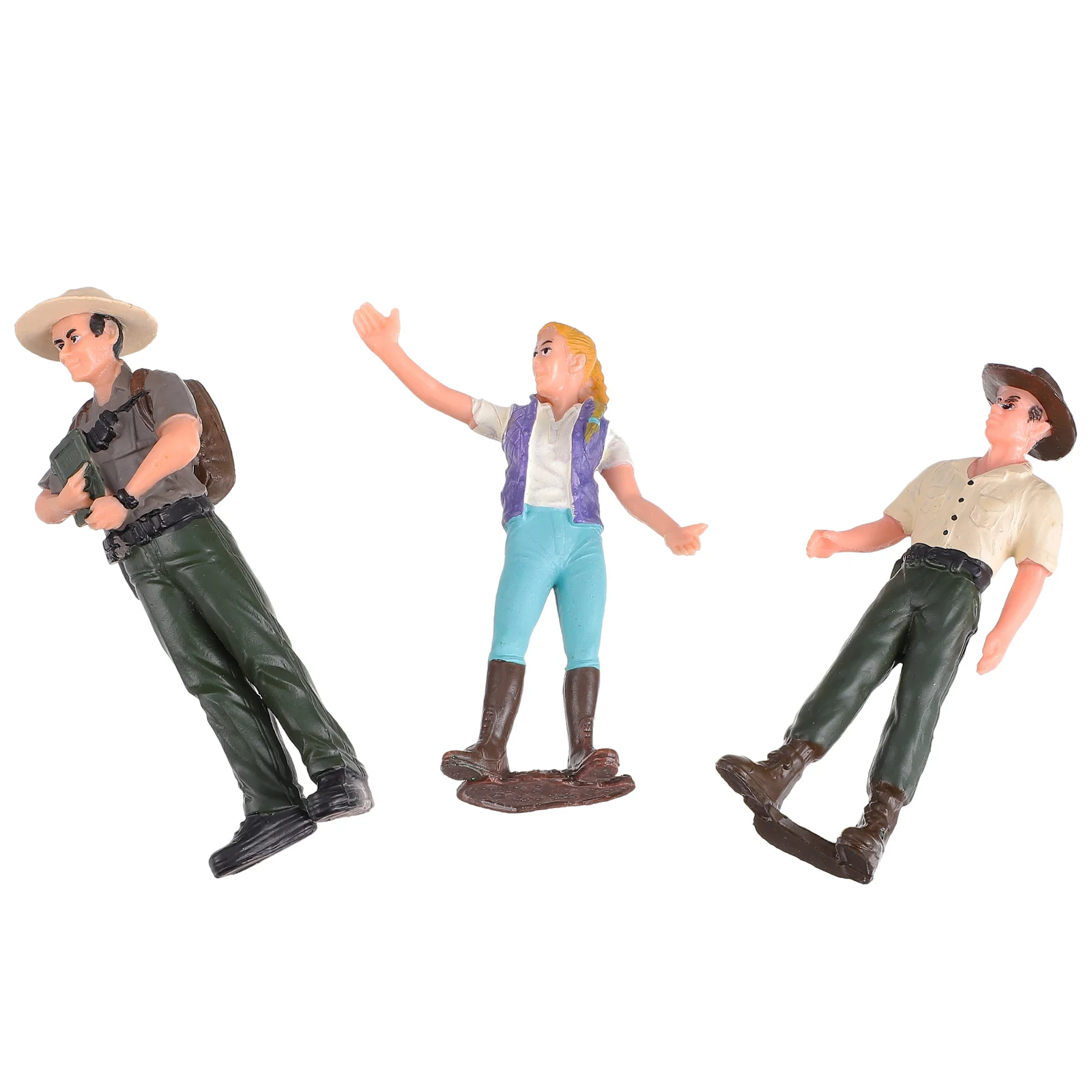 

3pcs Farmer People Figures Realistic Farmer Figurines Farming Man Model Farm Playset for Kids Toldders Accessories