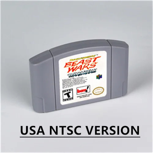 

Игровой картридж трансформер-Beast Wars Transmetal для 64 бит, американская версия, формат NTSC