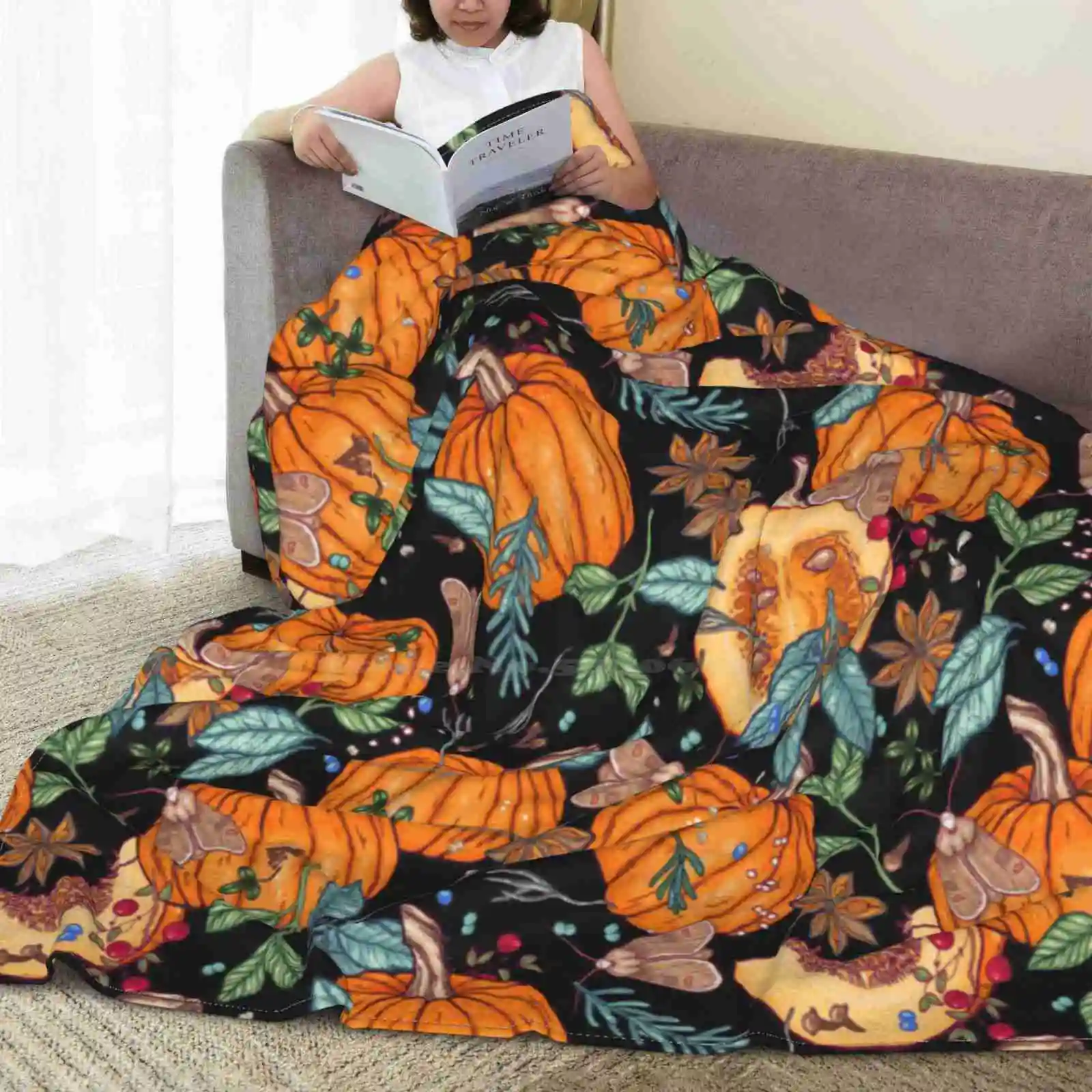 Волшебные осенние тыквы для раннего кемпинга автомобиля самолета Путешествия