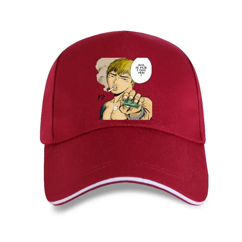 

new cap hat Men's GTO I Fold 1,000 Yen Funny Baseball Cap Great Teacher Onizuka Japan Manga Gr