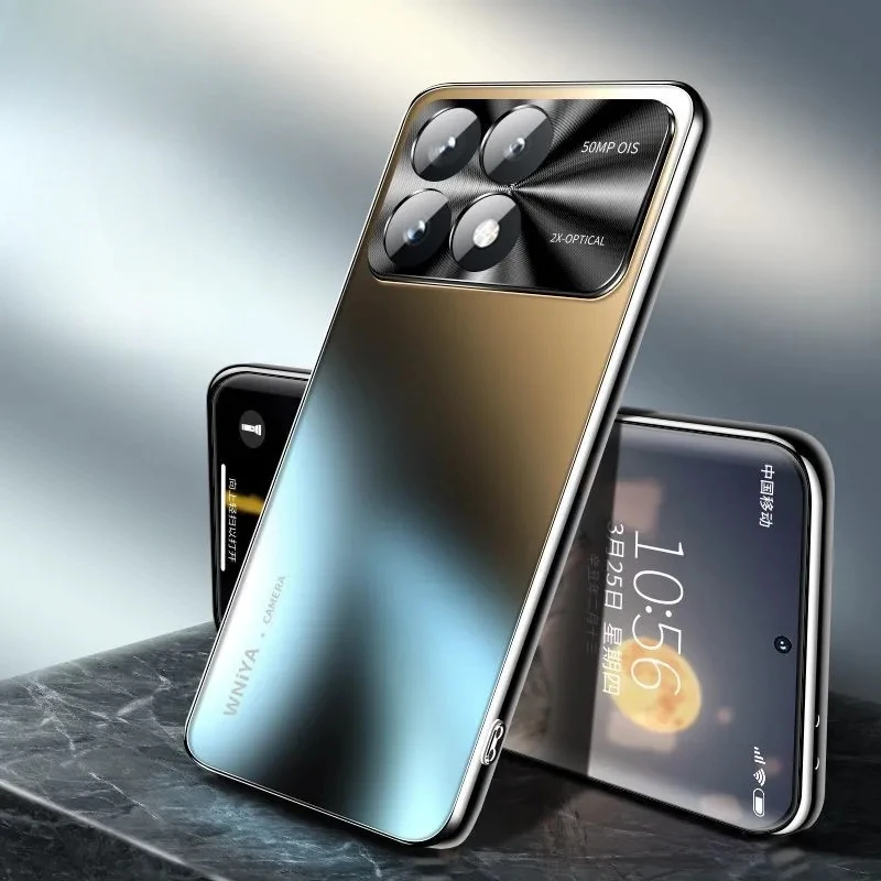 Для Xiaomi Redmi K70 Ultra K70Ultra Гальванизированный матовый стеклянный объектив полная
