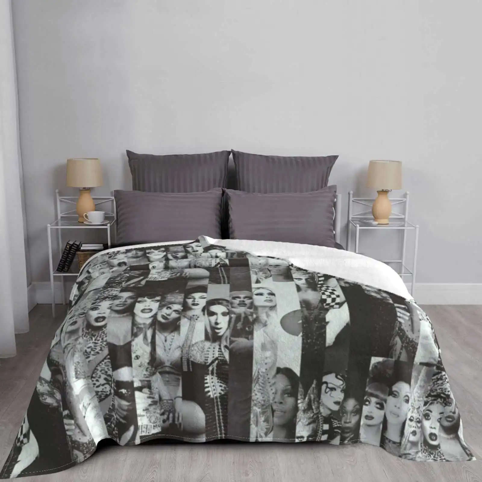 Rpdr Winners Лохматый плед Мягкое теплое одеяло Диван/кровать/путешествие Любовь