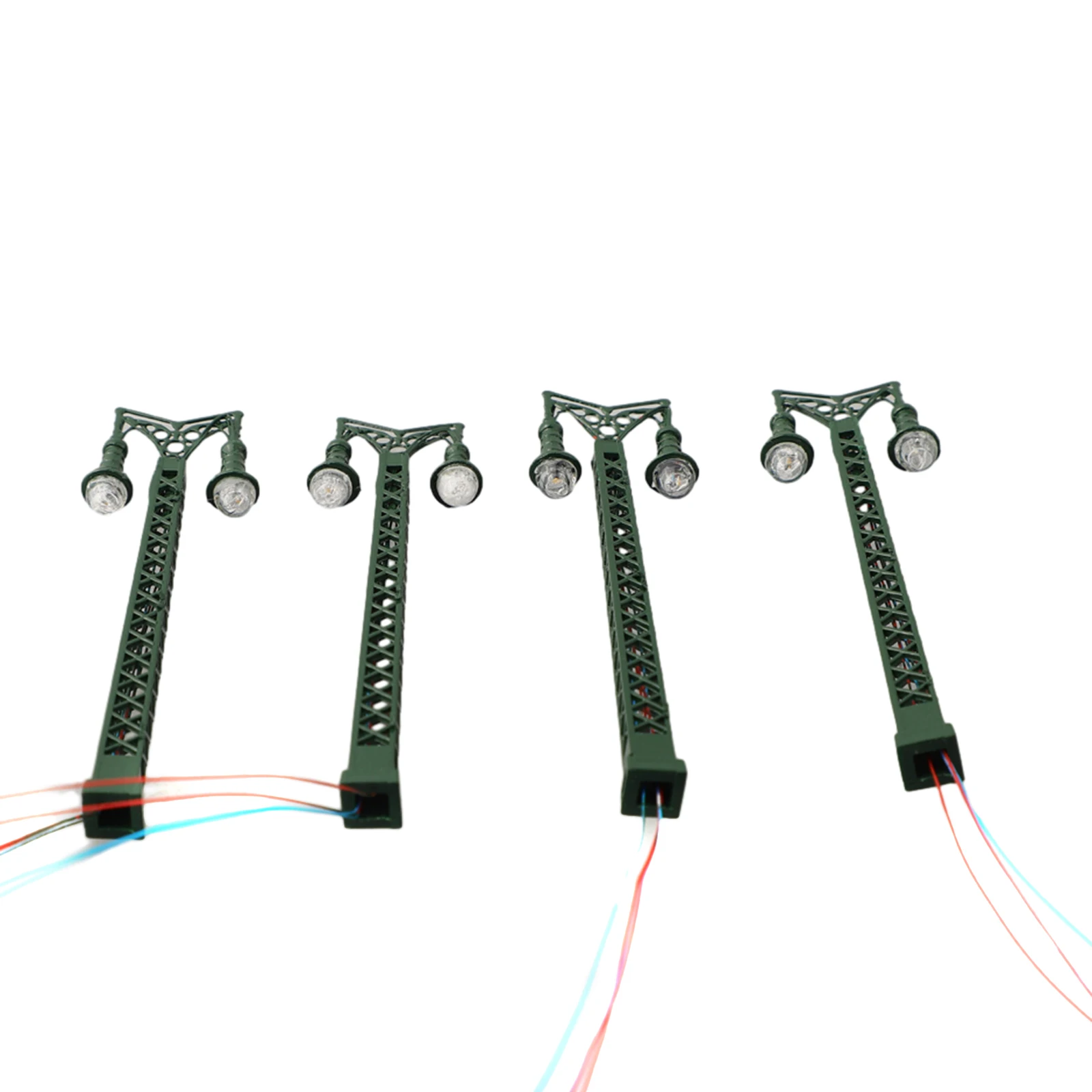 4 шт. модель железнодорожных фонарей решетчатая мачта макет света N пейзажа