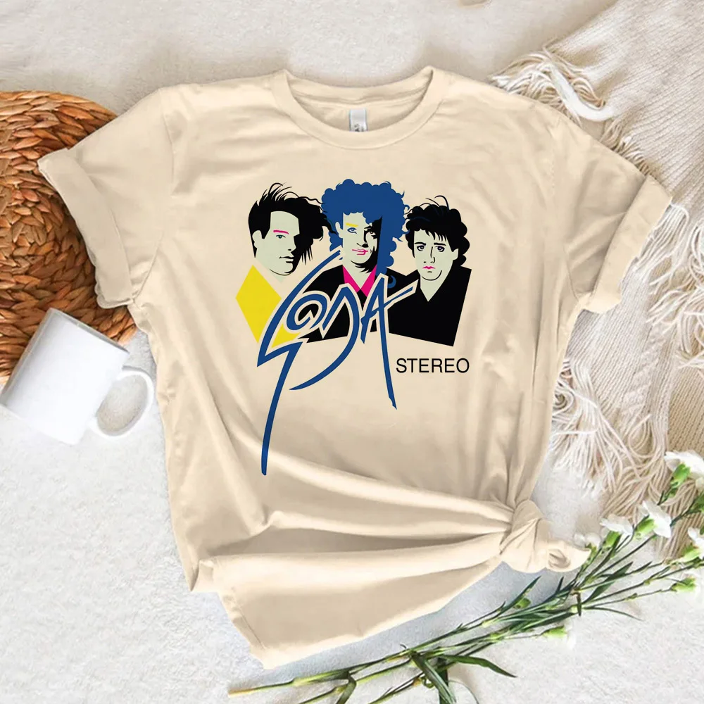 Женские комиксные футболки sodawstereo уличная одежда для девушек в стиле 1920-х