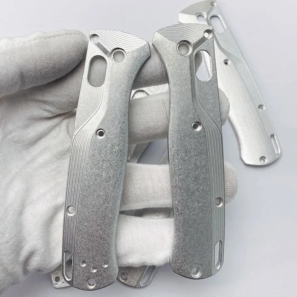 

Aluminium Alloy Hunting Folding Knife Scales Handle Patches for Bugout 535 Knives Shank Grips No-Slip DIY Replacement Repair