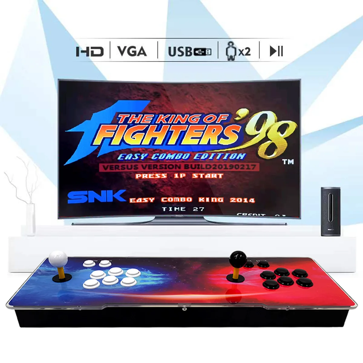 

Video Game Console Nostalgic Home Boxing King Fighting Two Person Joystick Arcade Machine All-in-one