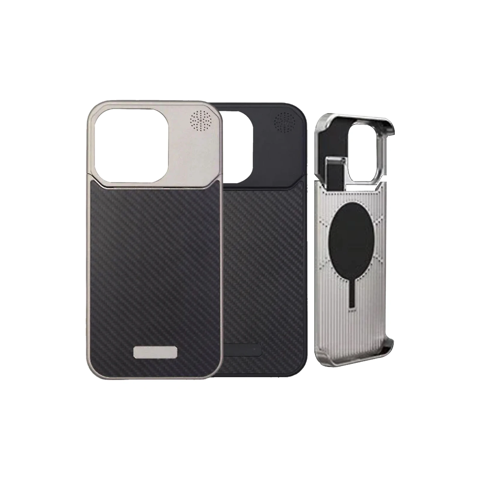 Роскошный металлический чехол для телефона из углеродного волокна Iphone 13 14 15 Pro Max