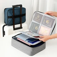 document storage bag organizer file folder passport holder with lock briefcase privacy case handbag home office accessories