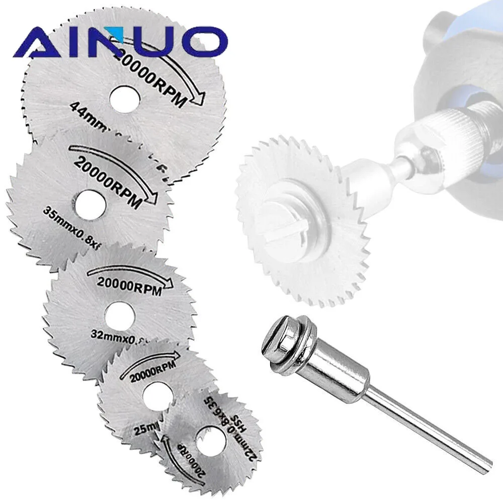 

6Pcs Mini Circular Saw Blade Diamond Grinding Wheel Set Metal Wood Cutting Disc Rotary Tool for Dremel Abrasive Diamond Disc