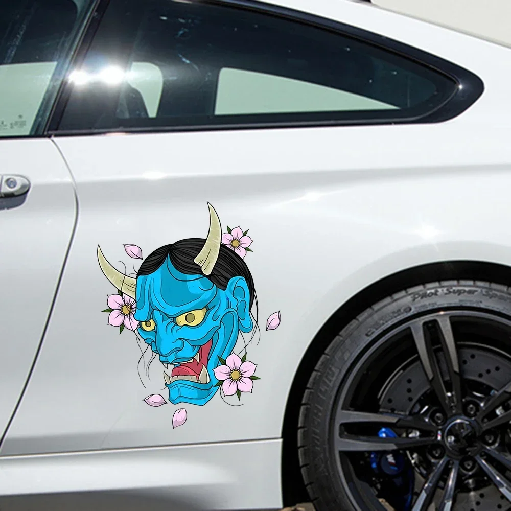 Автомобильная маска-призрак самурая боковая наклейка виниловая бумага