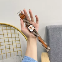 newest leather loop for apple watch band 7 41mm 45mm 40mm 44mm strap series 1 2 3 4 5 6 se for iwatch 38mm 42mm correa
