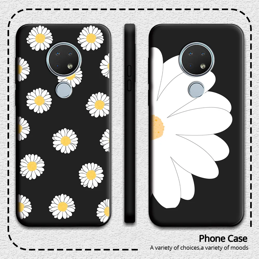 Чехол для Nokia 1 4 2 3 5 мягкий силиконовый чехол с цветочным рисунком NOKIA 6 7 новый