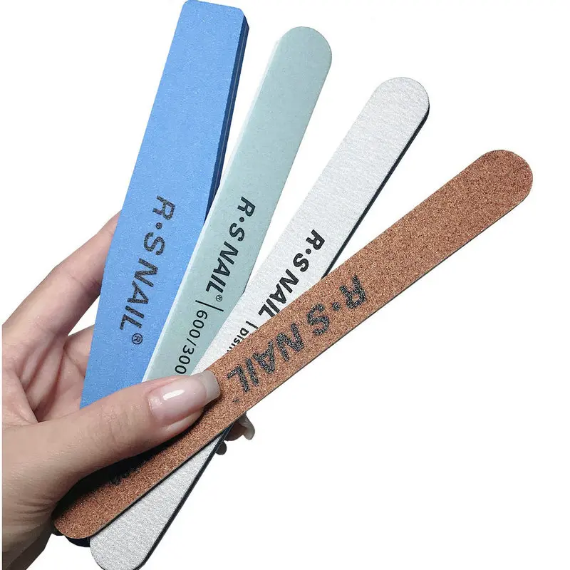 

RS NAIL Buffing Sanding Files Block Pedicure Manicure Care Nail Art Buffer Polish White Nail File Nail Art Tips Manicure Pedicur