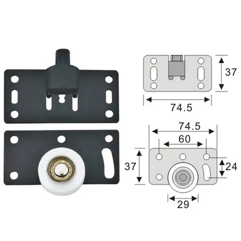 

1 шт. дверные ролики, раздвижные двери из нержавеющей стали, колесный шкаф, нейлоновый шкив, подвесное колесо для шкафа, мебельная фурнитура