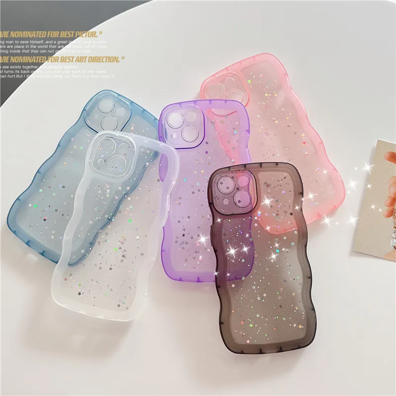 

Luxury Glitter Bling Stars TPU Phone Case For Vivo Y30 Y33s Y52s Y53s Y55s Y5s Y3 Y17 Y70s Y73s Y76s Y77E S7 S9 S10 S12 S15 S15E