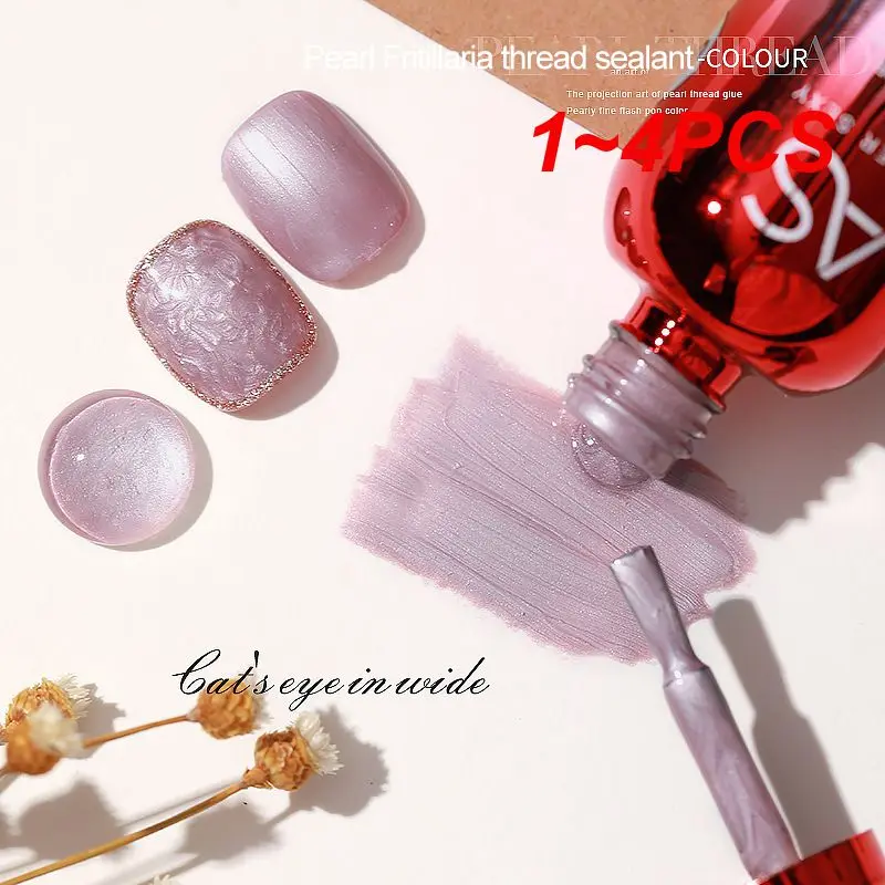 1 ~ 4 шт. популярный гель для ногтей кошачий глаз флуоресцентный Spar Quicksand