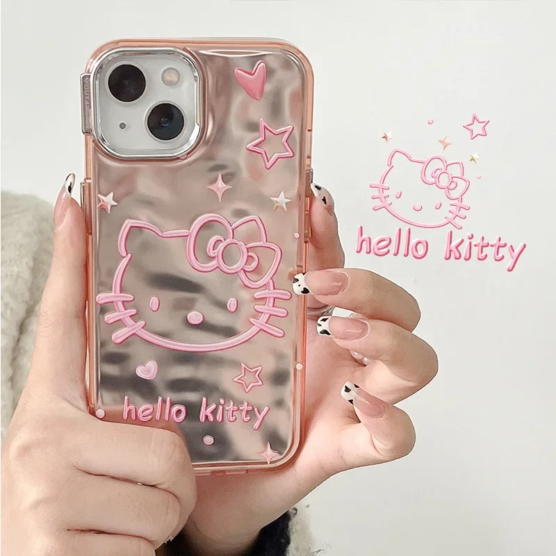 Чехол с рисунком Hello Kitty для IPhone 15 14 Pro Max 11 12 13