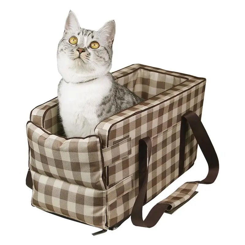 

Переносной вольер для кошек и собак, дорожный центральный контроль, автомобильное безопасное сиденье для домашних животных, гнездо для дом...