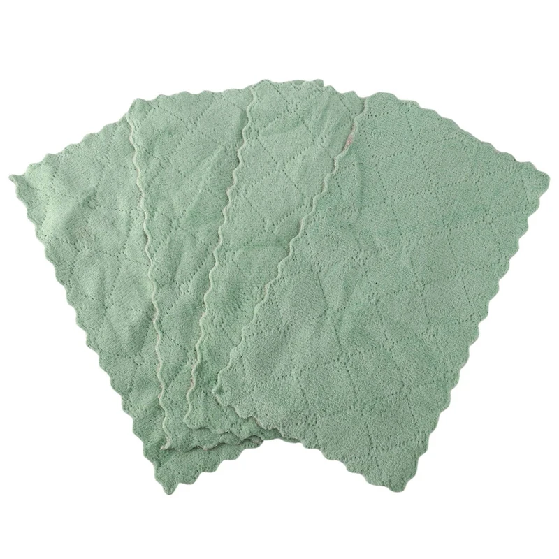 

20 Pack Kitchen Dish Cloth, Absorbent Microfiber Cleaning Cloth for Cleaning Dishes, Kitchen, Bathroom(Gray & Green)