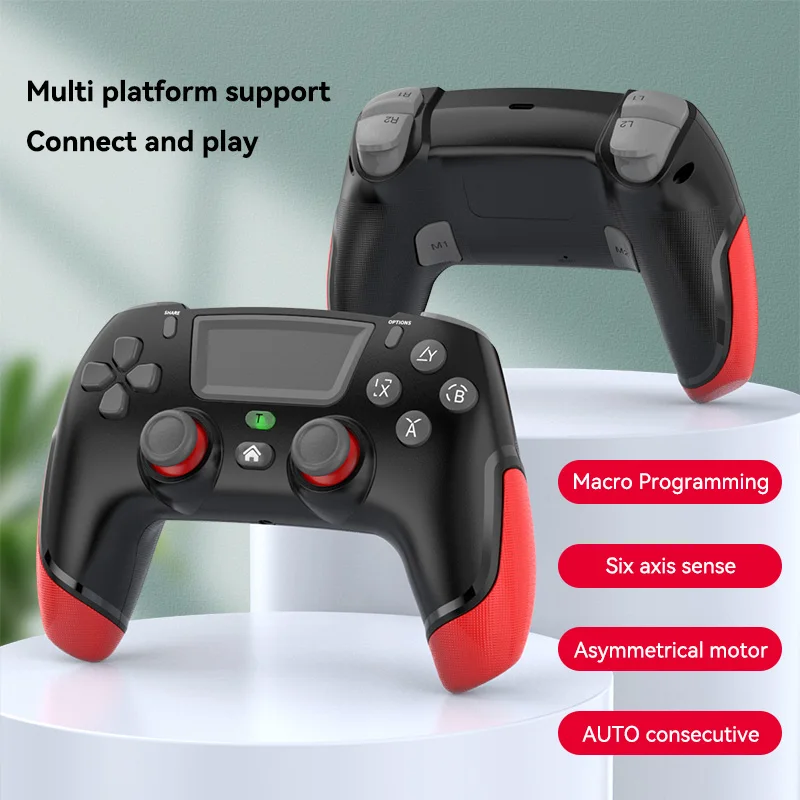 

6-Axis Game Controllers Gamepads Dual Motor Vibration Gamepad Controller 360 Degree Gamepad Joystick Anti Slip for PS4 NS Switch