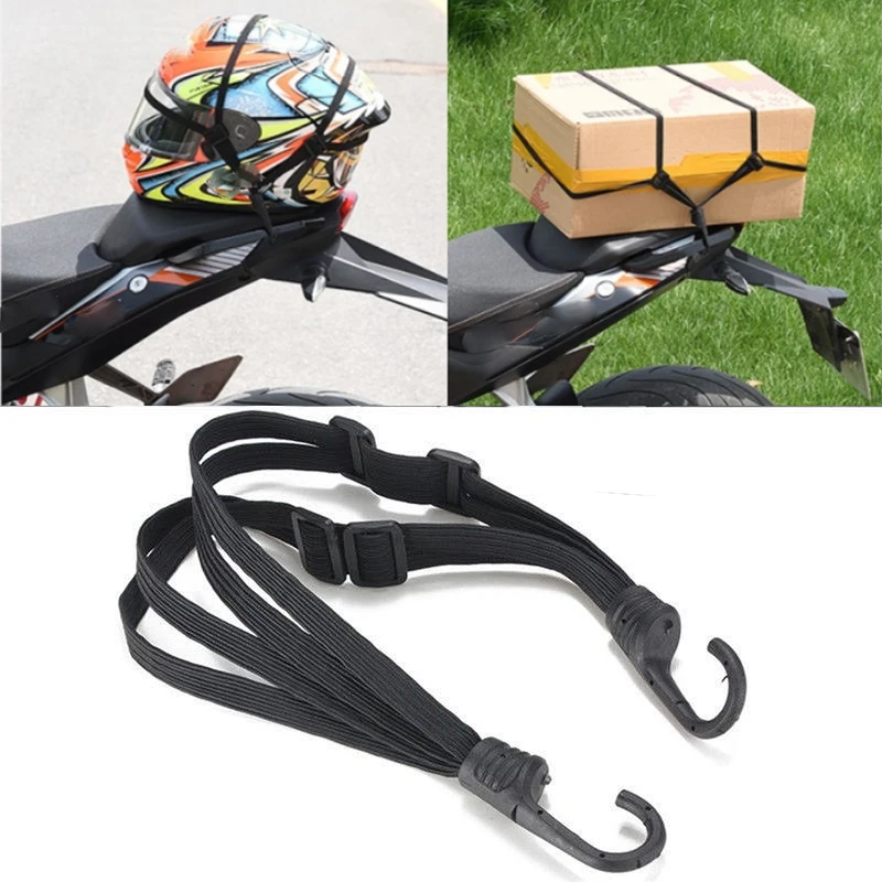 

Universal 60/90cm Motorcycle Luggage Strap Moto Helmet Gears Fixed Elastic Buckle Rope High-Strength Retractable Protective Net