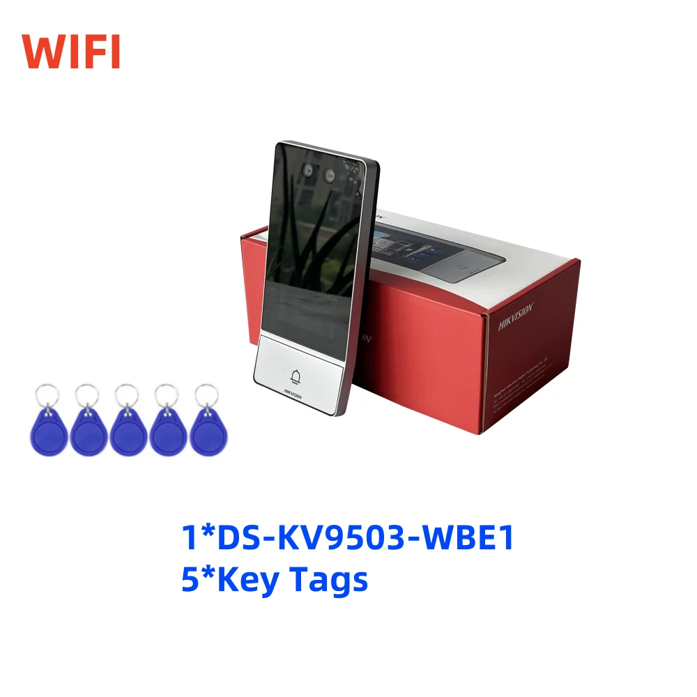 

HIKVISION DS-KV9503-WBE1 видеодомофон с распознаванием лиц