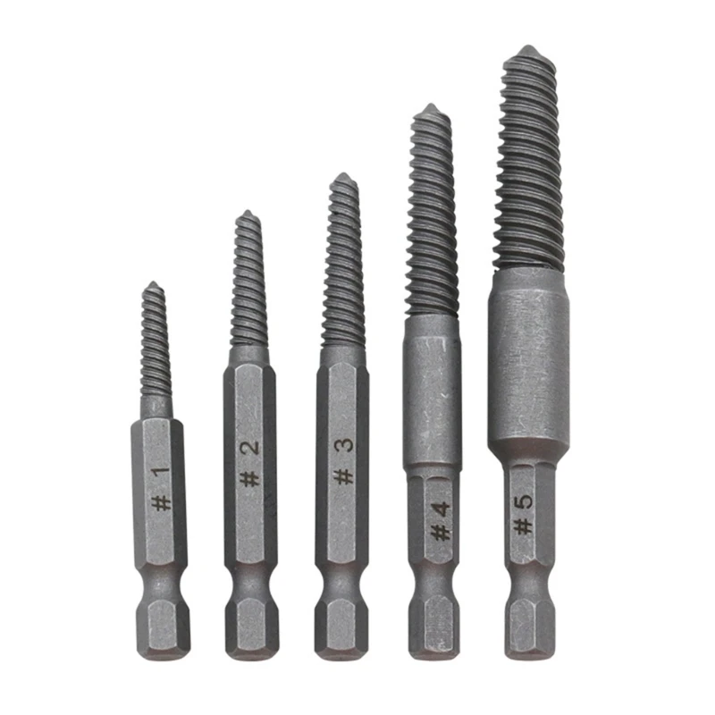 

High Strength Screw Extractor Remove for Removing Damaged,Rusted,Rounded-Off Bolts & Screws Multi-spline Extractor DropShipping
