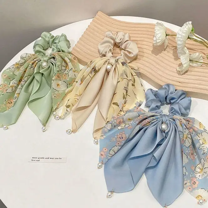 Женская летняя лента для волос с бантом элегантная завязывающая петля прически