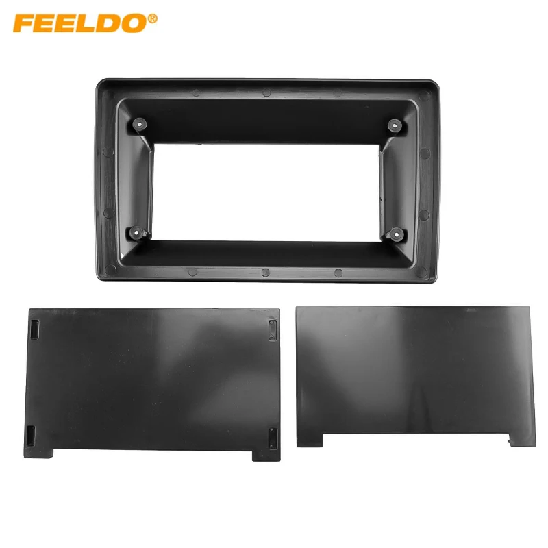 przed złożeniem samochodowym FEELDO 1Din T10 9-дюймовий – 10 1-дюймовий адаптер рамки з великим