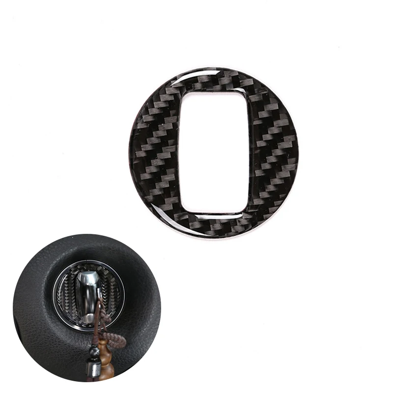 

Real Carbon Fiber Car Styling Ignition Switch Key Hole Ring Cover Trim For VW Touareg 2011 2012 2013 2014 2015 2016 2017 2018