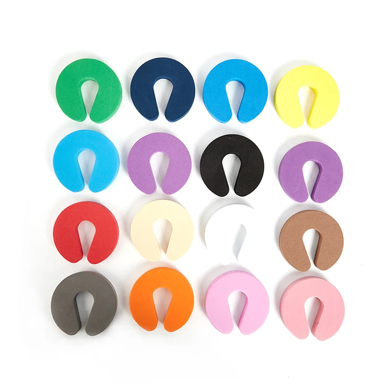 

1PCS Safety Finger Safe Soft Foam Door Stopper Locks For Children Protection EVA C Shape Security Cabinet Locks Door Clip