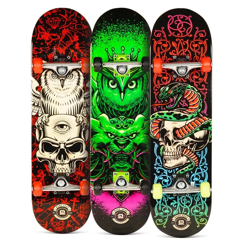 

31" x 8" Kickflip Skateboard - 9 Ply Canadian Maple Deck