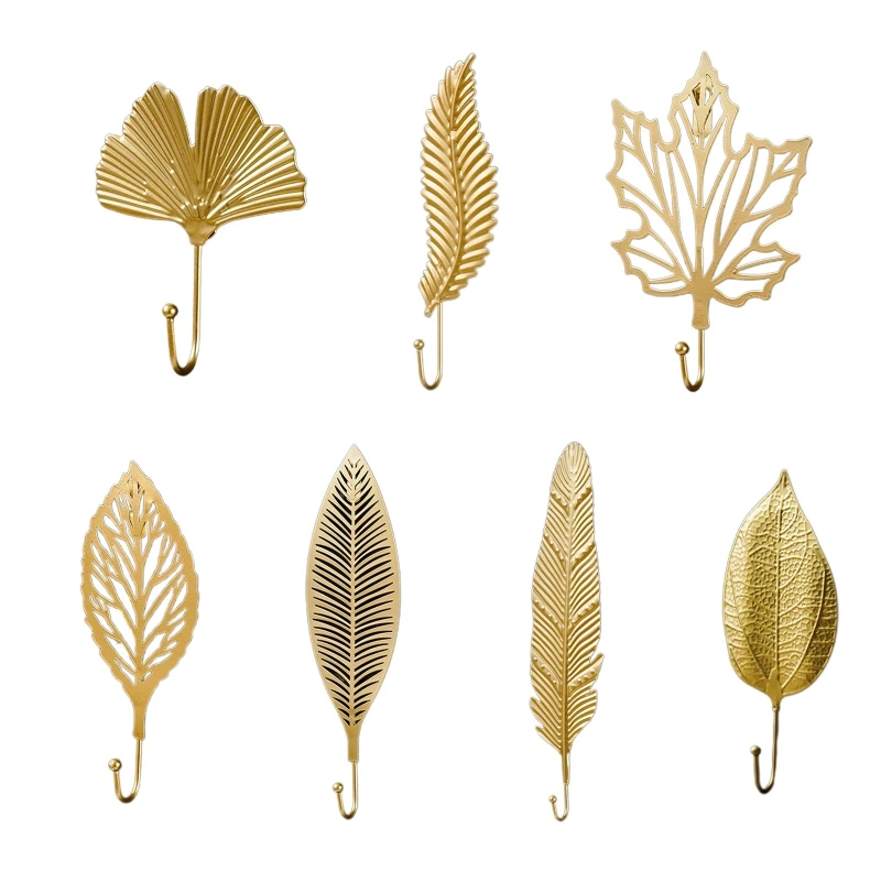 

Retro Leaf Decorative Hook Wall Mounted Coat Hanger for Home Dormitory Office