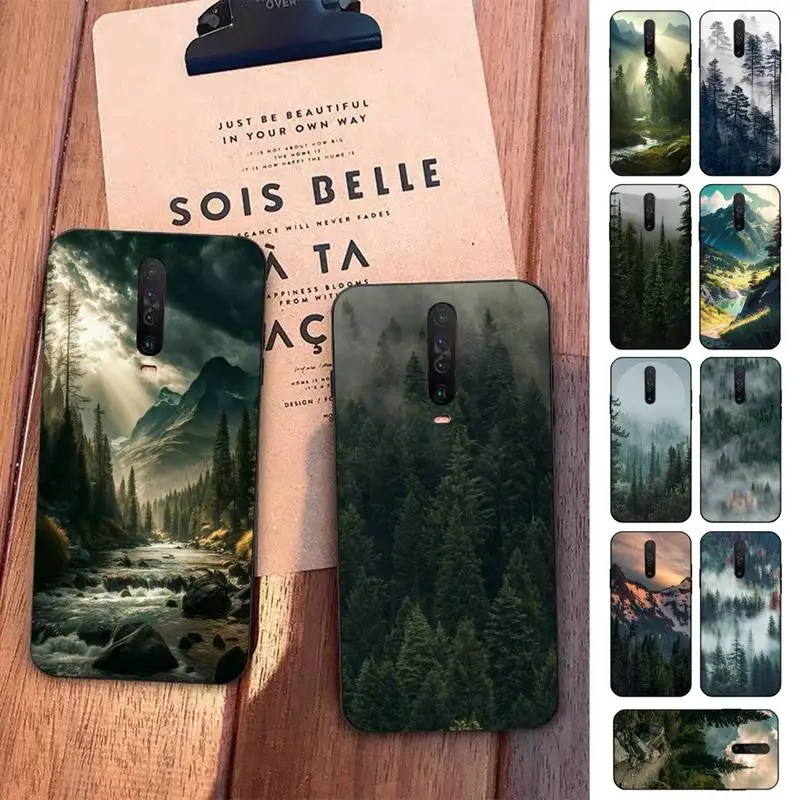 

Mountain Forest Phone Case for Redmi 5 6 7 8 9 A 5plus K20 4X S2 GO 6 K30 pro