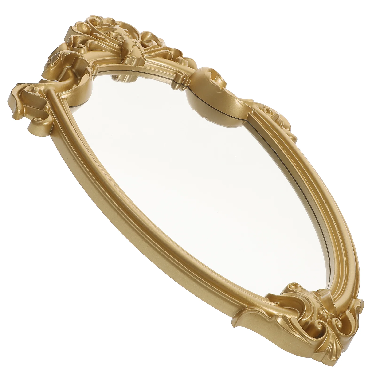 

Dessert Tray Desk Carved Mirror Tray Decorative Props Perfume Organizer For Acrylic Vanity Trays Dresser