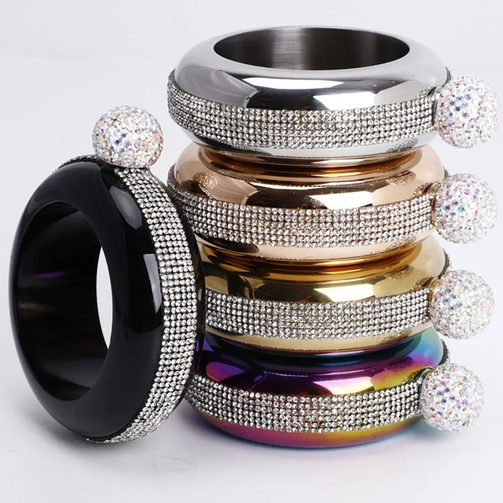 

3.5OZ Portable Jug Bracelet Hip Flask Round Flask for Alcohol Drinkware Stainless Steel Alcohol Wine Pot