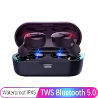 2022 music bluetooth 5 0 earphones charging box wireless headphone 9d stereo sports waterproof earbuds headsets with microphone