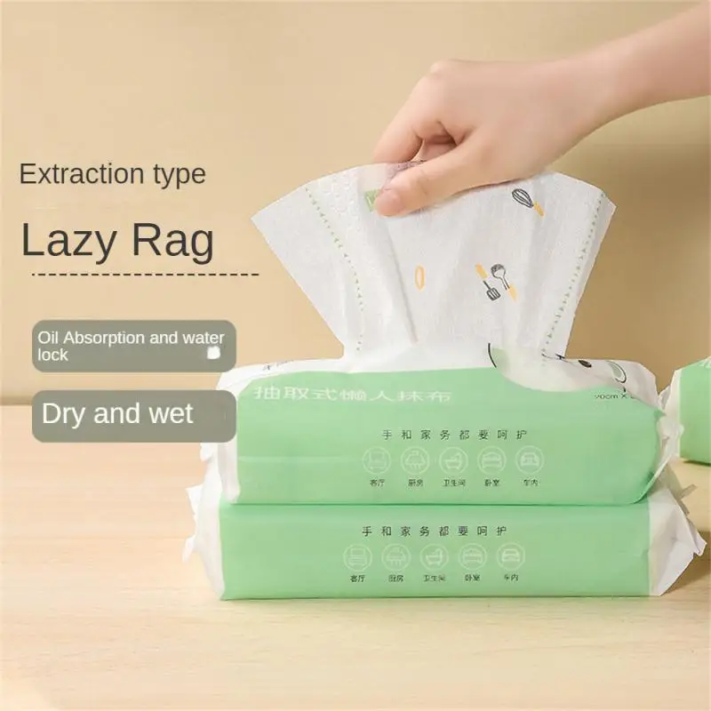 

Disposable Kitchen Cleaning Cloth Household Multi-functional Non-woven Cloth Withdrawable Decontamination Table Cleaning Rag