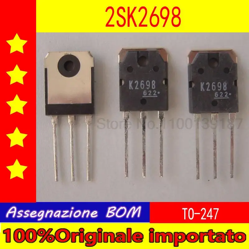 

10 шт./лот 2SK2698 K2698 TO-3P N 15A 500V FET транзистор