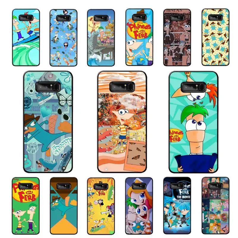 

Disney Phineas and Ferb Phone Case for Samsung Note 5 7 8 9 10 20 pro plus lite ultra A21 12 02
