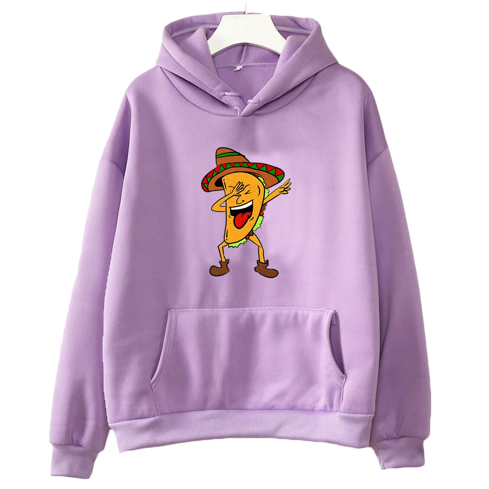 Dabbing Taco Cinco De Mayo Hoodies  Funny Mexican Dab Printed Sweatshirt Women Men Cartoon Retro Pullovers Hooded Clothes Hoodie