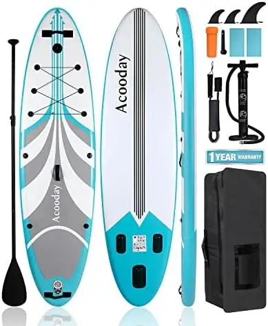 

Inflatable Paddle Board, -Light Stand Up Paddleboards for Adults, 11ft Extra Wide SUP Boards with Camera Mount, Blow Up Paddlebo