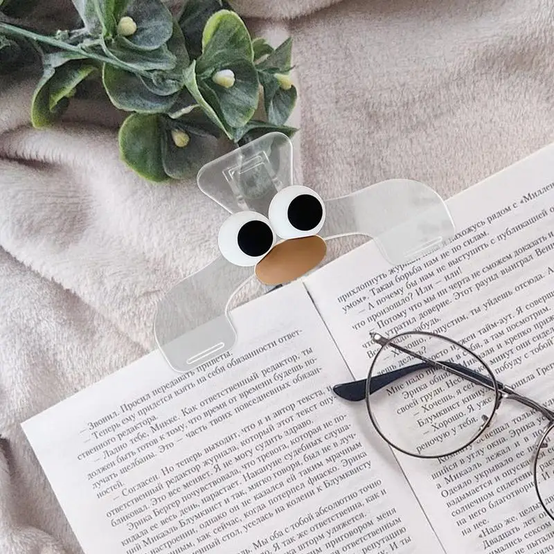 Прозрачный зажим для маркера страницы подходящий музыкальной закладки скрепка