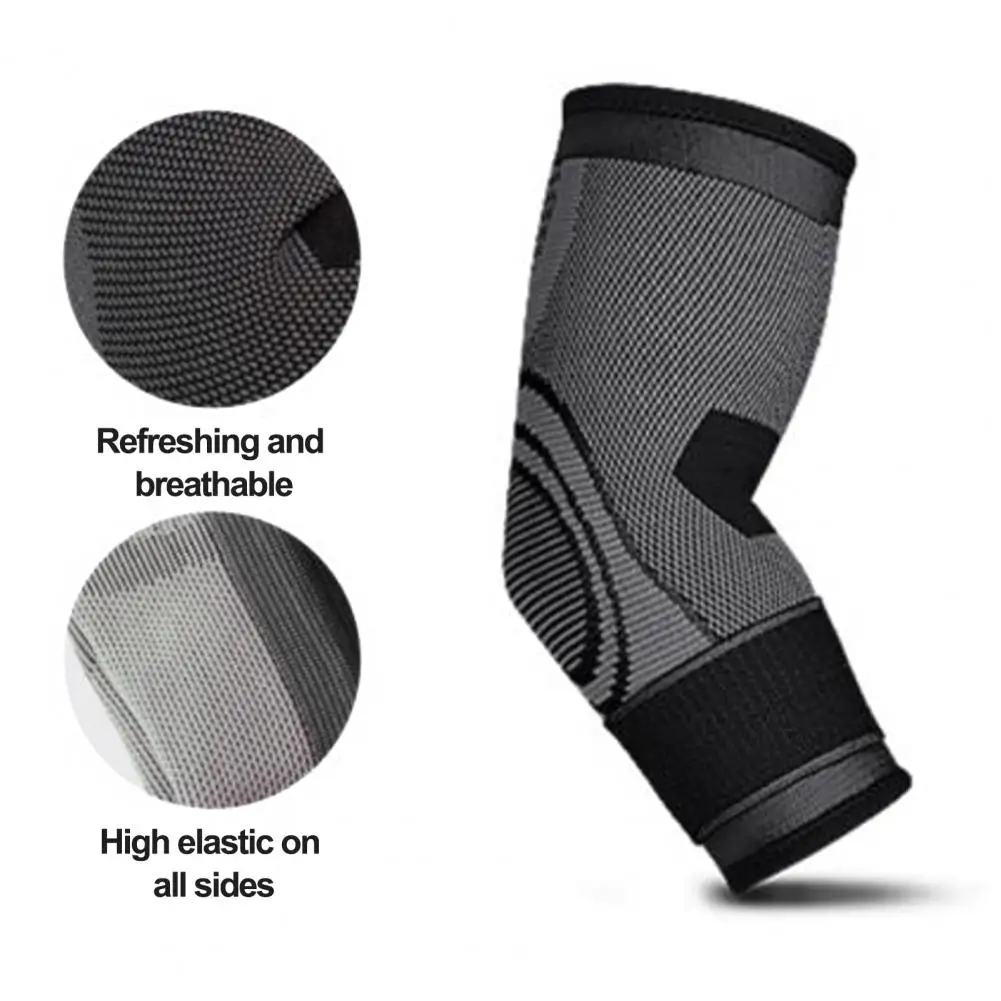 

Weightlifting Elbow Brace Highly Elastic Tennis Elbow Compression Sleeve with Fastener Tape for Pain Relief for Weightlifting