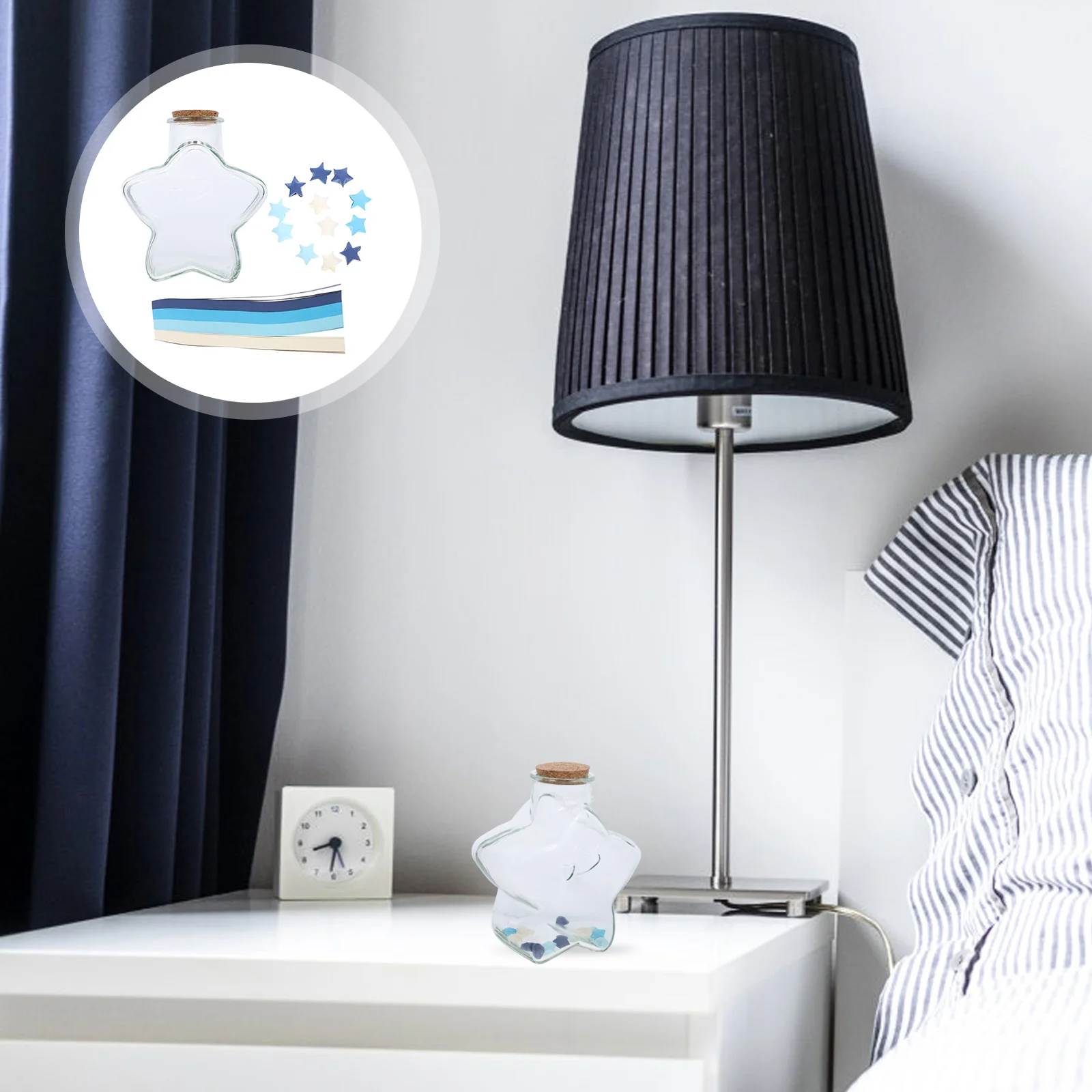 

Paper Bottle Origamistar Strips Stars Lucky Diy Mini Jar Folding Cork Wishing Kids Japanese Oil Drifting Essential Decorative