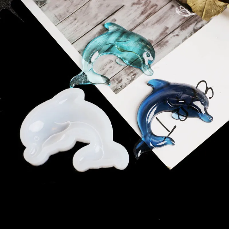 

1Pcs Dolphin Pendant Silicone Resin Molds Crystal Resin Epoxy Mold Diy Jewelry Making Pendant Art Decoration Crafts Mold Tools