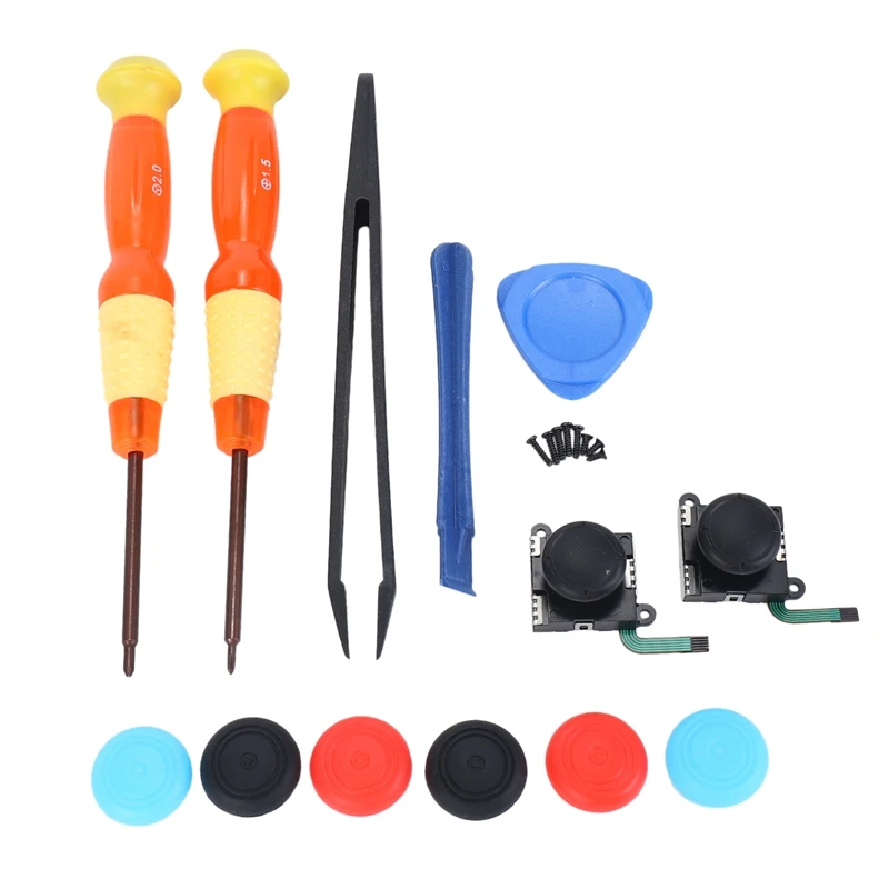 

Two Pack Analog 3D Joy Con Joystick Replacement For Nintendo Switch, Left Joycon Right Switch Joy Con Controller Full Ns Repair