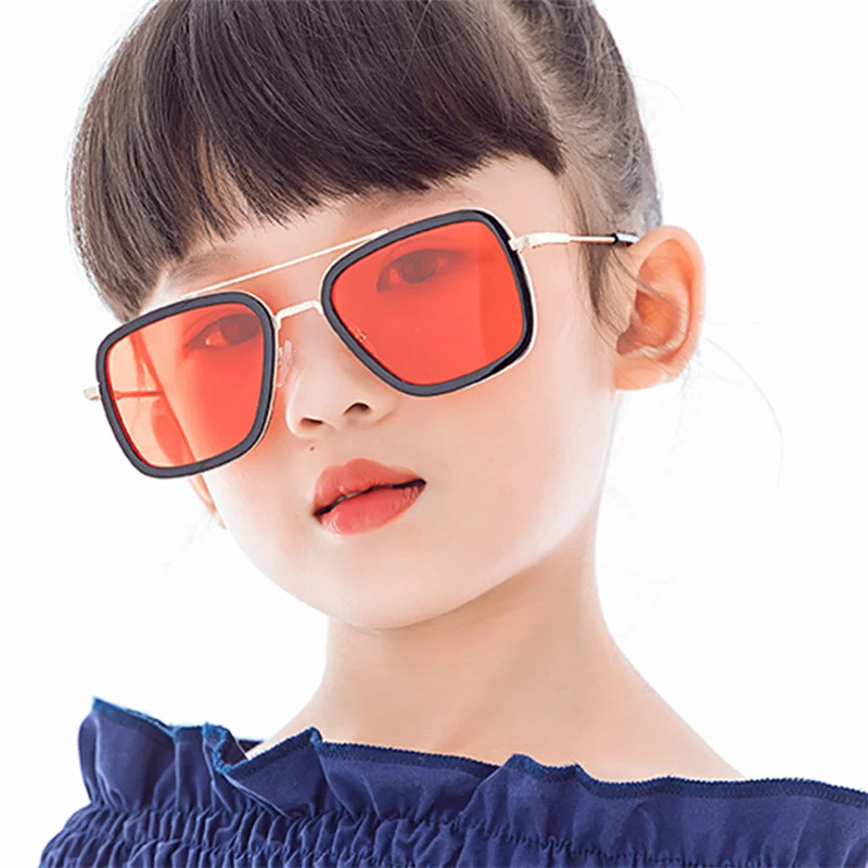 

Children's Iron Man Sunglasses 2022 New Metal Sunglasses Baby Boys Girls Sunglasses Kids Fashion